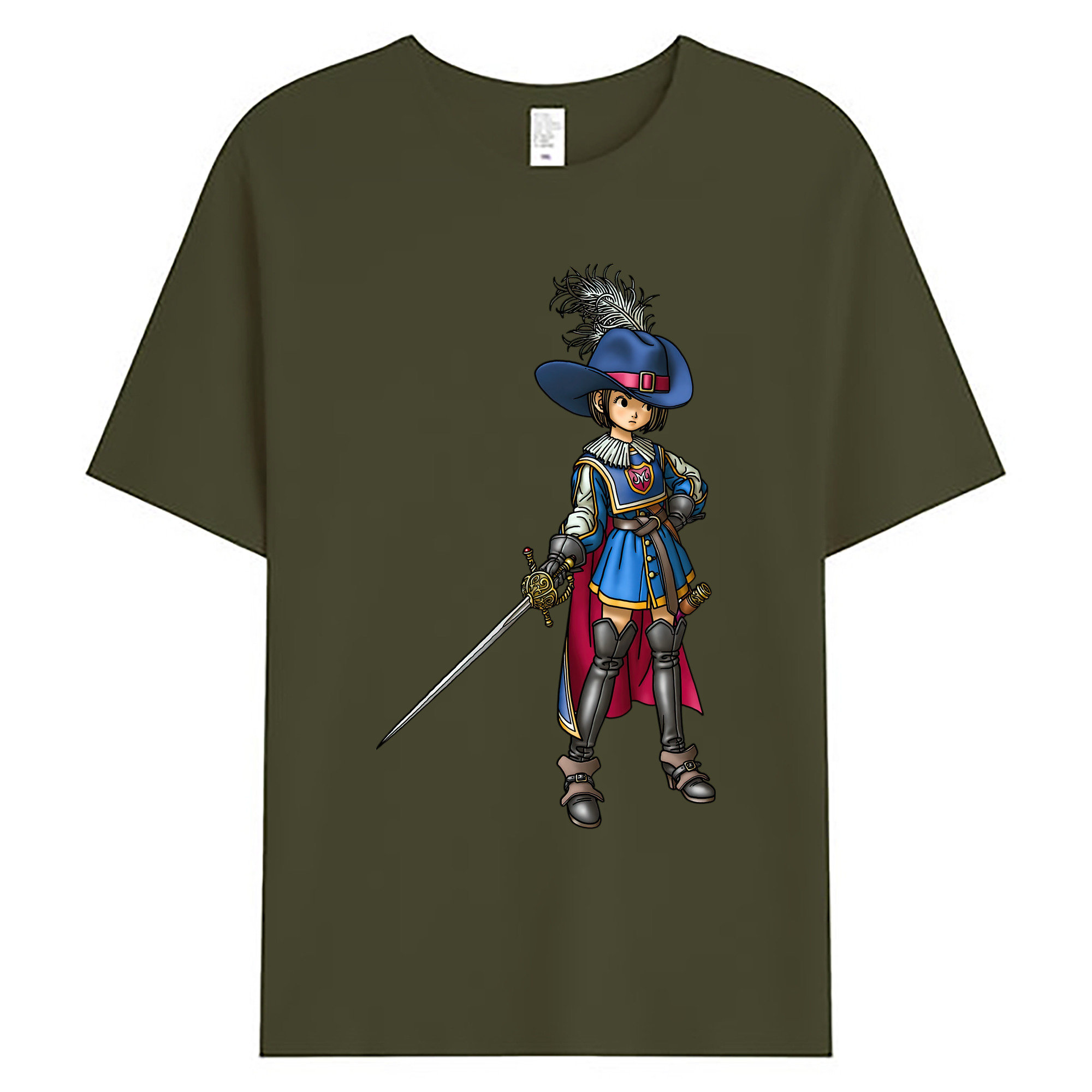 （画像用） ドラゴンクエスト Doragon Kuesuto Dragon Quest 綿100％ メンズ半袖Tシャツ｜肌触りやわらか＆通気性